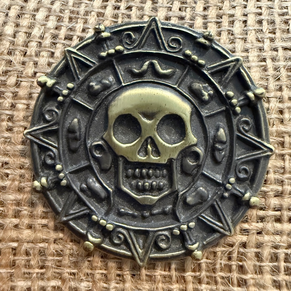 Disney Collectible Pin, 2006, Pirates of the Caribbean Coin, 1.75” diameter